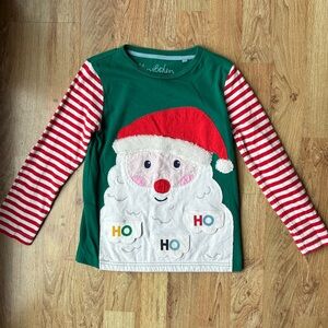 Mini Boden Santa Flap Shirt Size 6-7